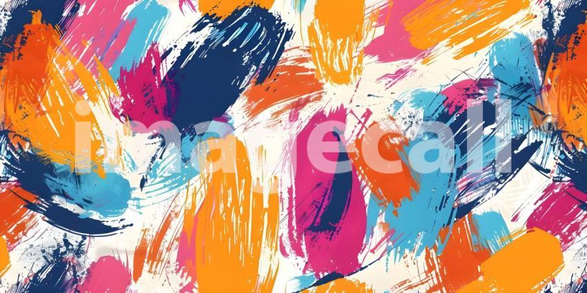 Scribble print seamless pattern background - Ai Generated
