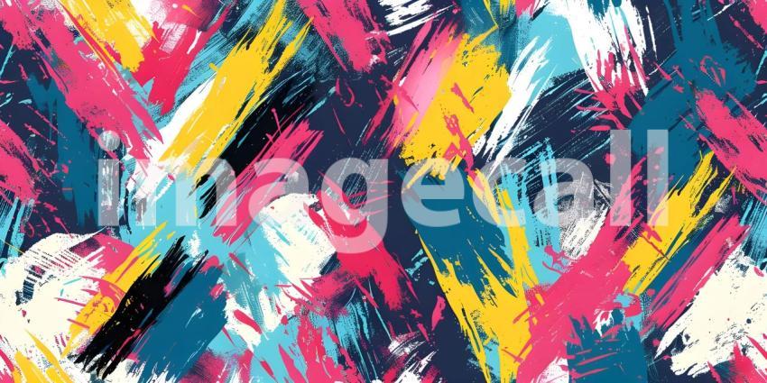 Scribble print seamless pattern background - Ai Generated