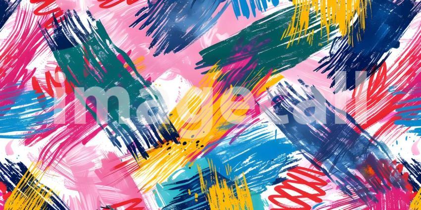 Scribble print seamless pattern background - Ai Generated