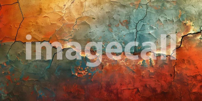 Solid Color cracks grunge texture background - Ai Generated