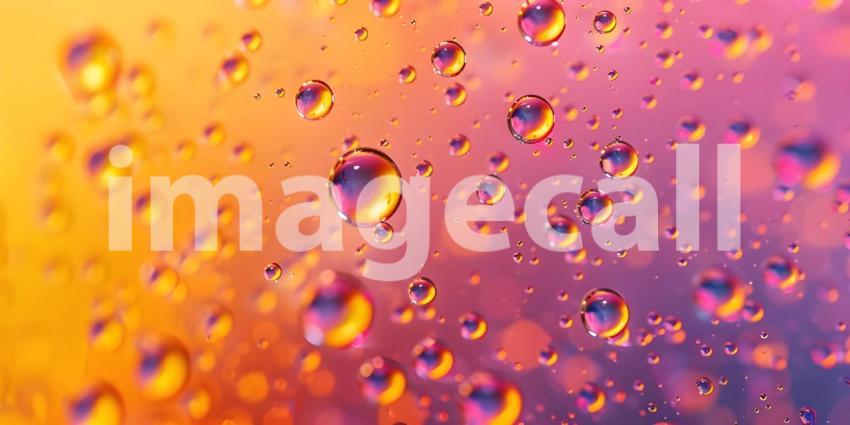 Water droplets on solid background - Ai Generated