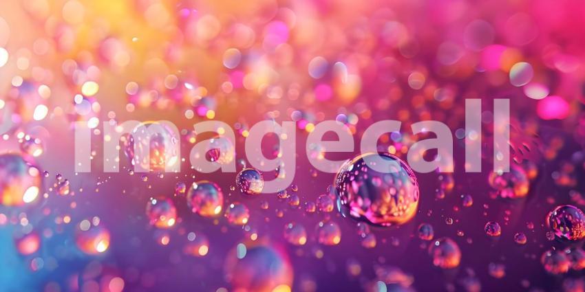 Water droplets on solid background - Ai Generated