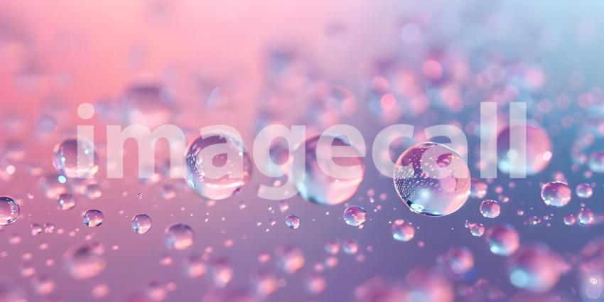 Water droplets on solid background - Ai Generated