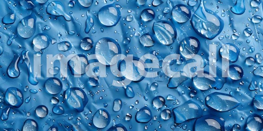 Water droplets on solid background - Ai Generated