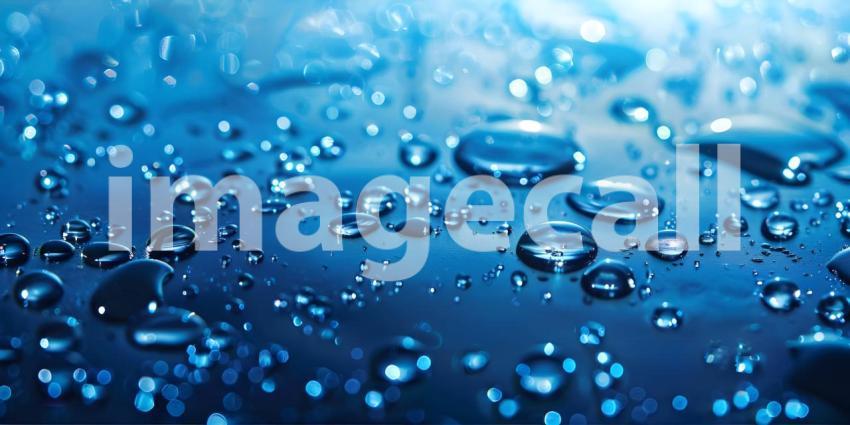 Water droplets on solid background - Ai Generated