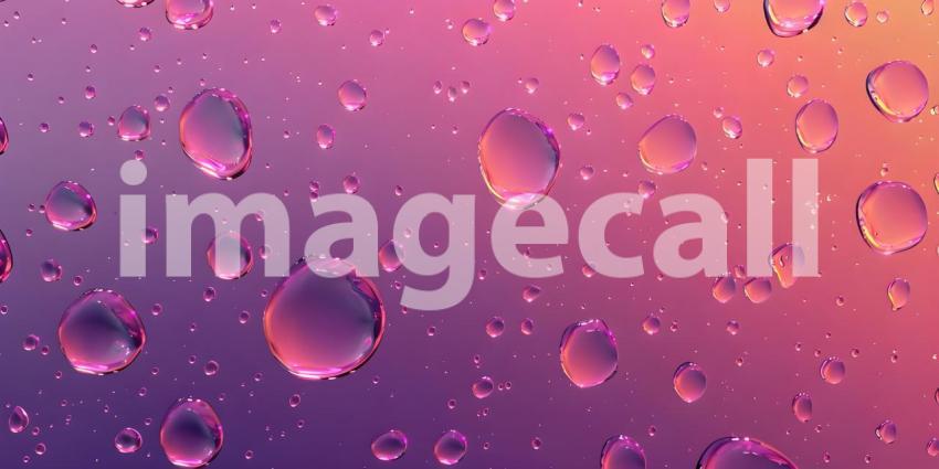 Water droplets on solid background - Ai Generated
