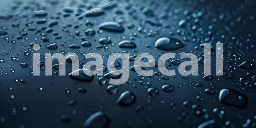 Water droplets on solid background - Ai Generated