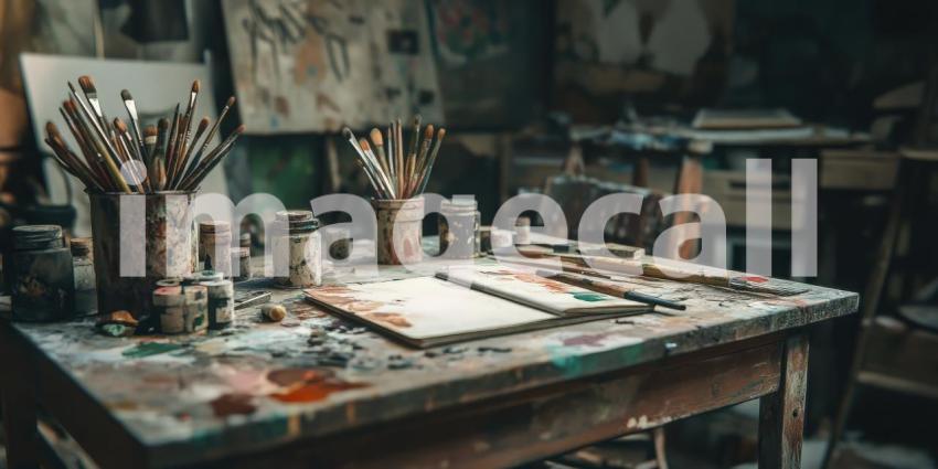 Messy Artists Studio A Glimpse into Creative Chaos