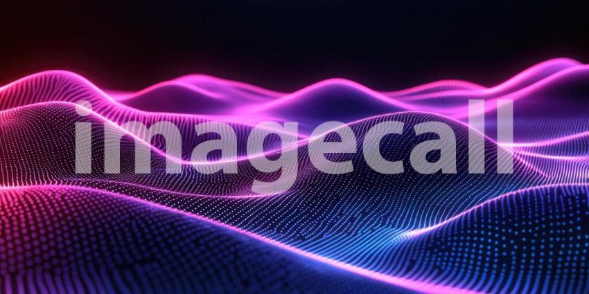 Neon Landscape Background Image