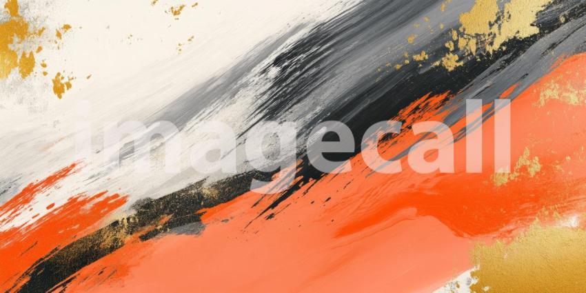 Abstract Orange Gold Black Grey Texture Background