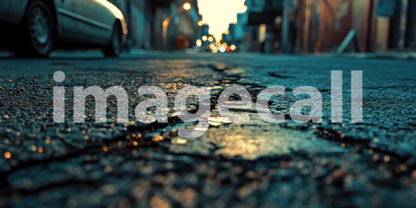 Cracked Asphalt Street Urban Decay Photography