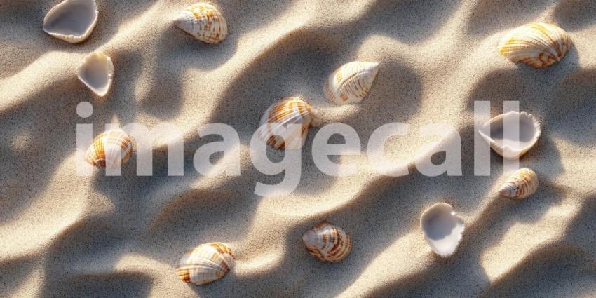 Beach Sand Texture with Seashells HighResolution Stock Photo
