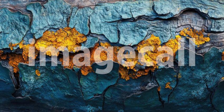 Stunning Blue and Gold Abstract Texture HighResolution Backgroun