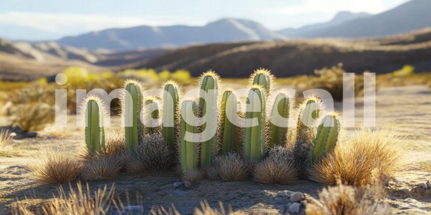 Stunning Desert Cactus Landscape Breathtaking Nature Photography