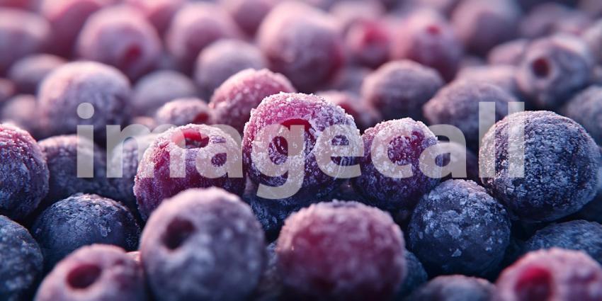 Frozen Blueberries HighQuality Fruit Image