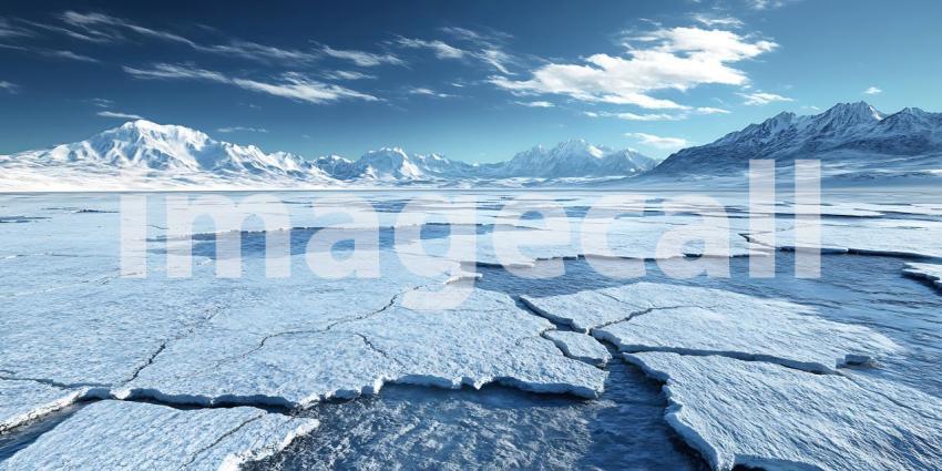 Stunning Glacial Landscape Arctic Winter Background Images