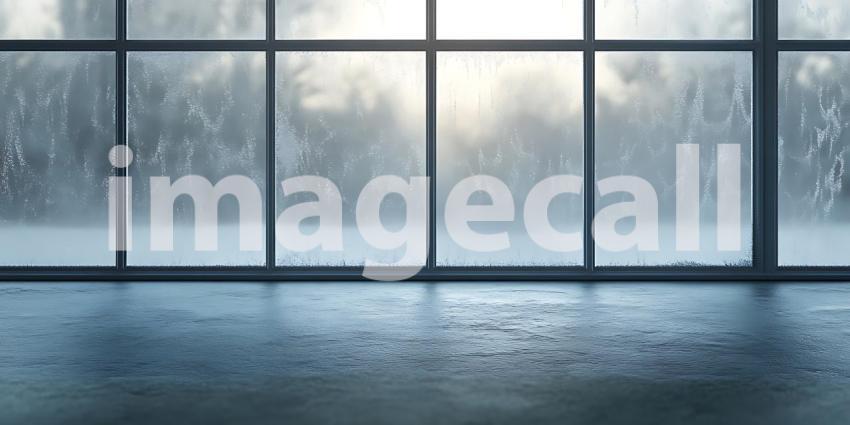 Rainy Day Window View Stunning Background Image