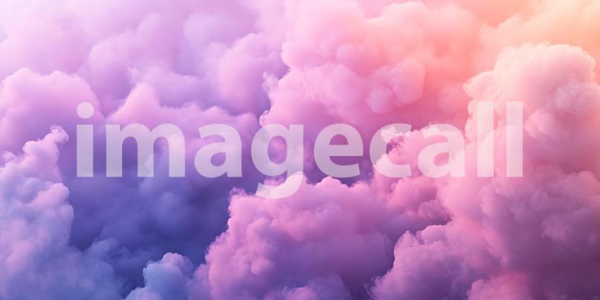 Pastel Clouds Dreamy Pink and Purple Sky Background