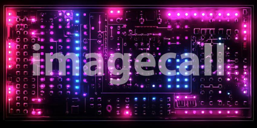 Neon Lights Background Abstract Pink  Blue Glowing Texture