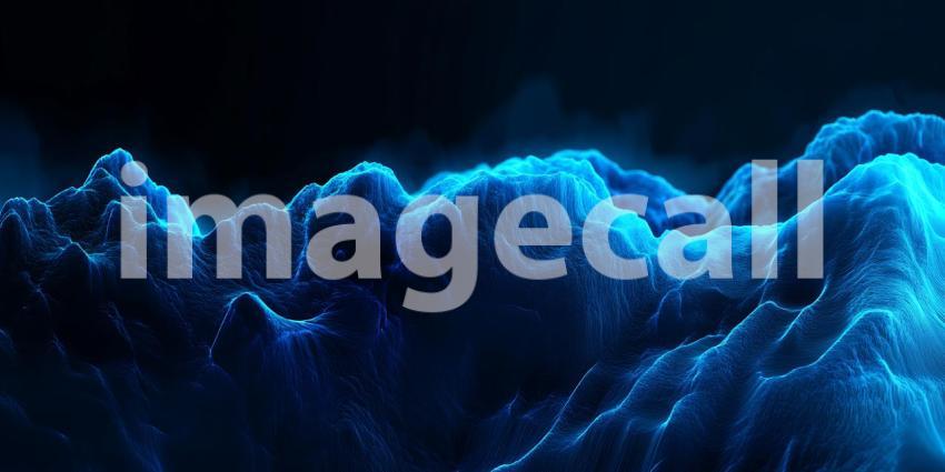 Stunning Blue Nebula Background Cosmic Cloudscape Image