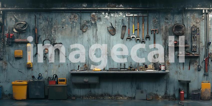 Grungy Workshop Background Tools Textures Industrial