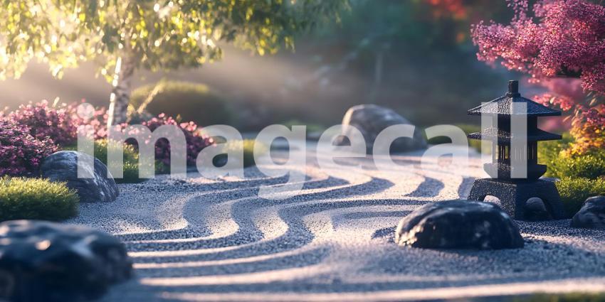 Serene Japanese Garden Landscape