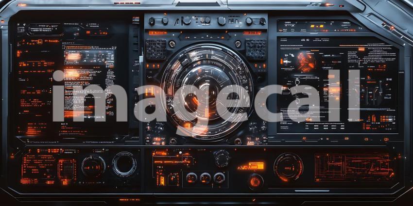SciFi Control Panel Futuristic Interface Backgrounds  Textures