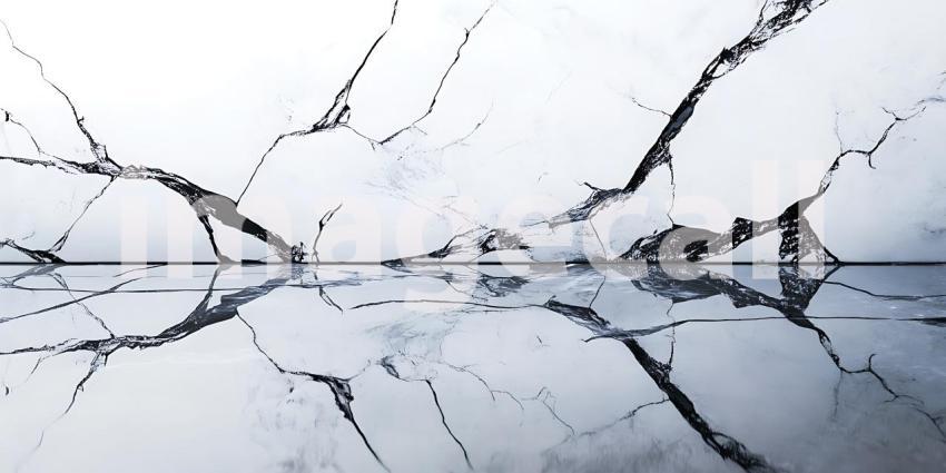 Abstract Black and White Crack Texture Background HighResolution