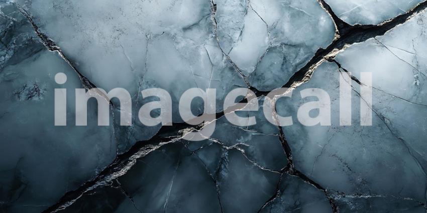Stunning Blue and Gray Cracked Marble Texture Background