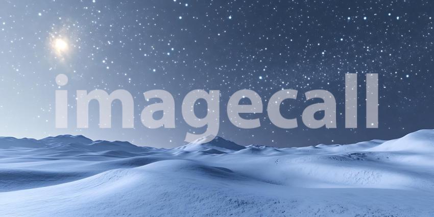 Snowy Mountain Landscape Winter Background Image