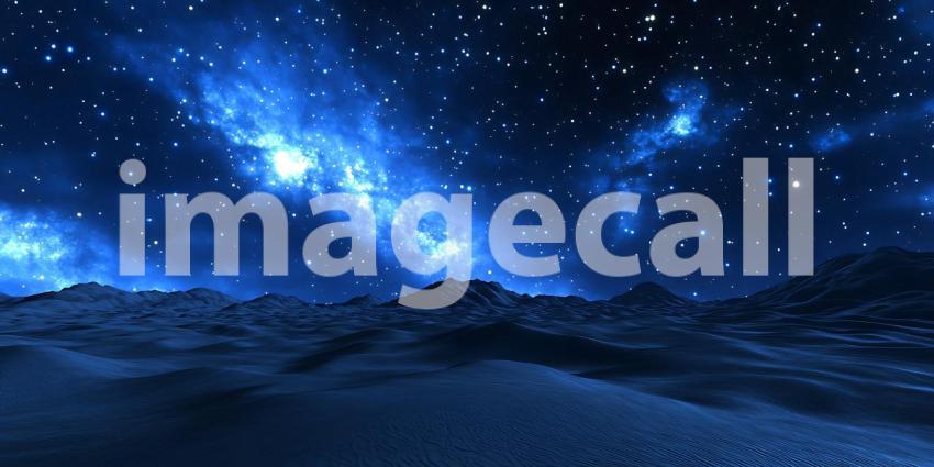 Stunning Night Sky Starry Galaxy Landscape Wallpaper