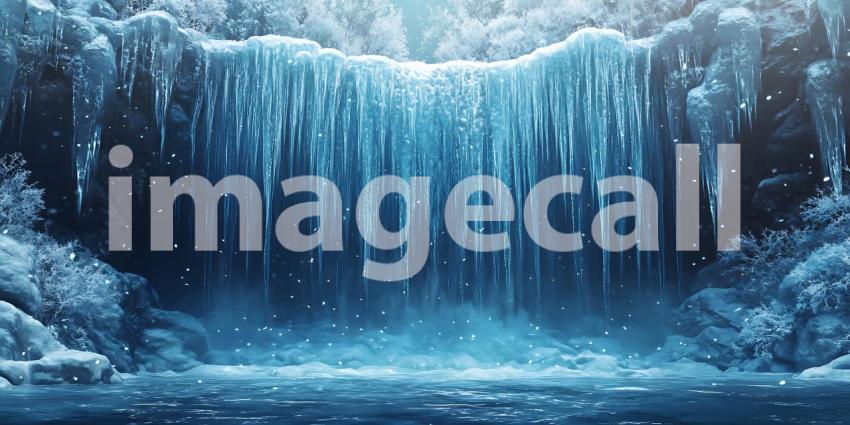 Stunning Frozen Waterfall Image Natures Icy Beauty