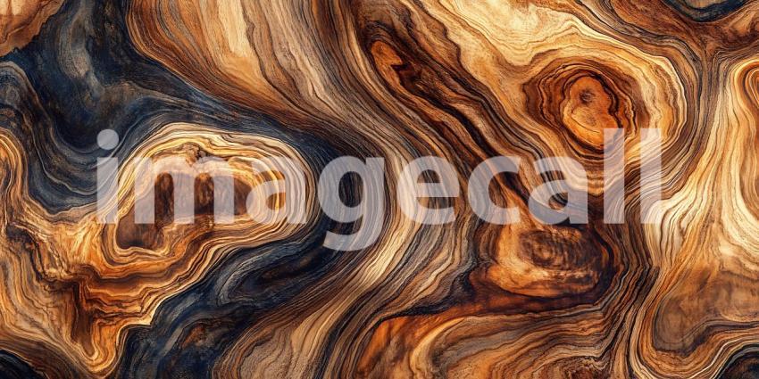 Abstract Brown and Blue Swirl Texture Background