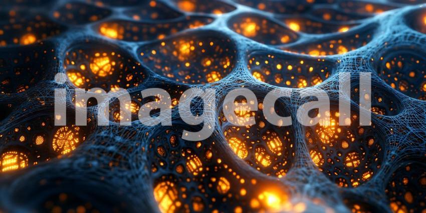 Abstract Background Glowing Lava Texture Image