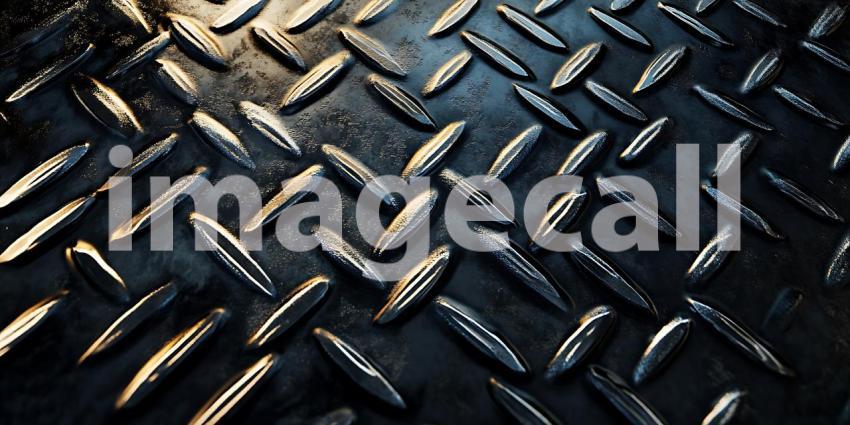 Dark Diamond Plate Texture Industrial Background Image