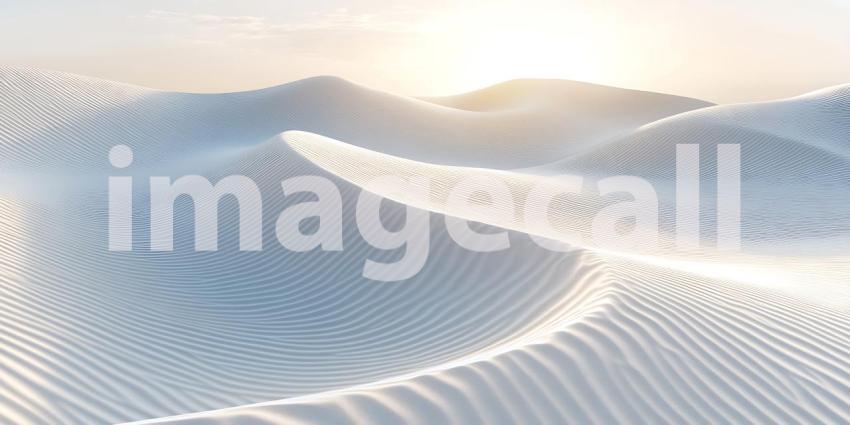Stunning White Sand Dunes Landscape