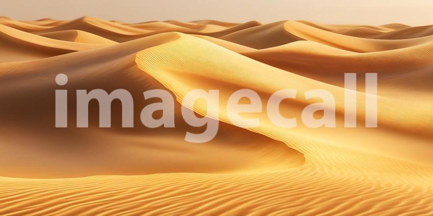 Stunning Desert Sand Dunes Landscape Golden Hour Photography