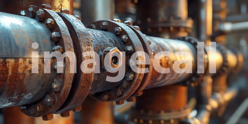 Rusty Pipes Industrial Metal Texture Closeup Photography Industr