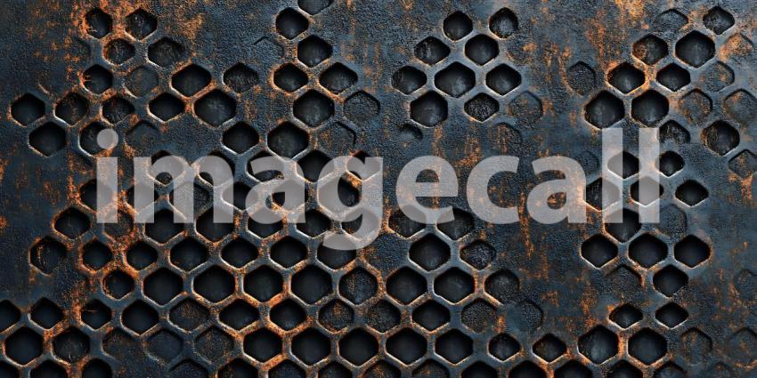 Dark Honeycomb Texture Background