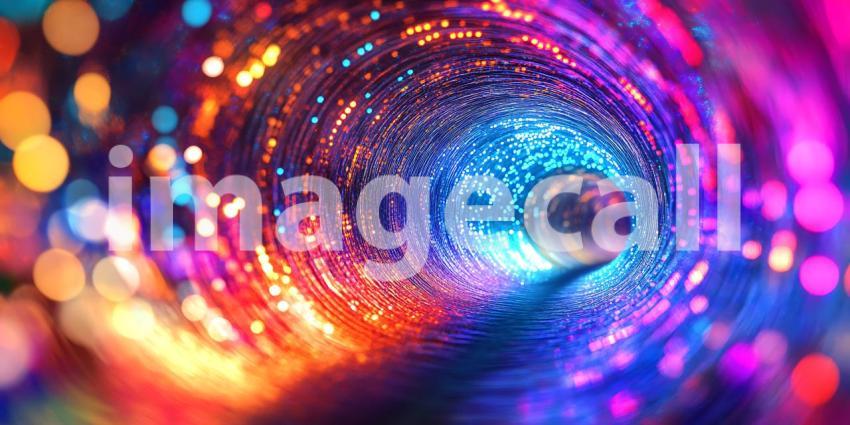 Vibrant Swirling Lights Create a Stunning Abstract Design