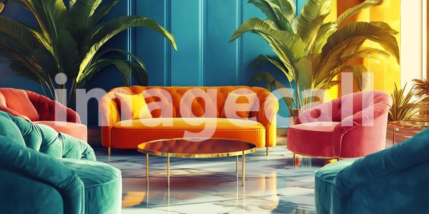 Vibrant Living Room Design Ideas Colorful Sofa  Decor