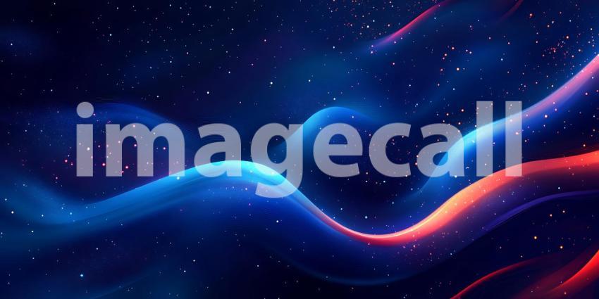 Abstract Nebula Background Cosmic Blue Red Texture