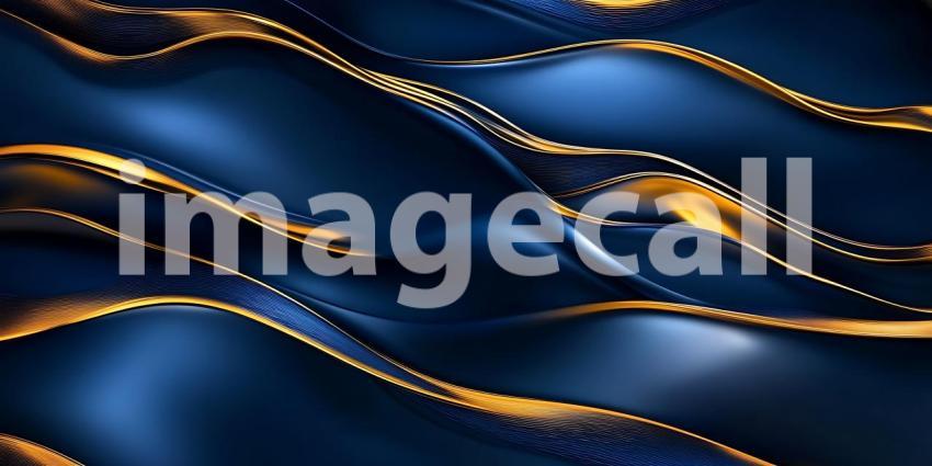 Luxury Blue and Gold Abstract Background