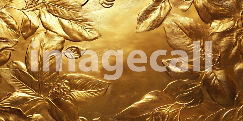 Golden Abstract Art Background Texture