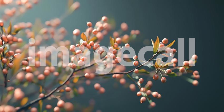 Stunning Spring Blossom Branch Detailed Macro Photography of Del