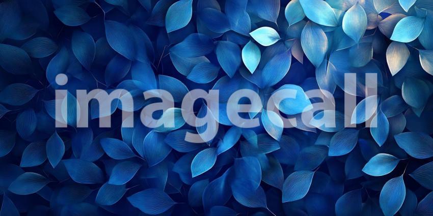 Stunning Blue Leaf Background Perfect for Design Projects  Digit
