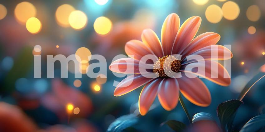Stunning DewKissed Flower Vibrant Bloom in Magical Setting