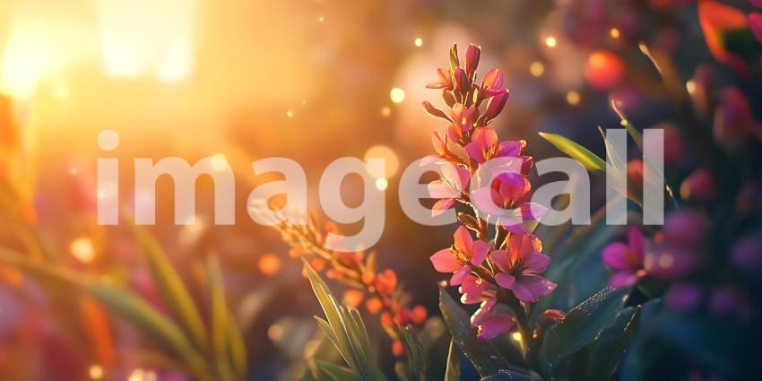 Stunning Sunset Blossom Vibrant Flower Photography for Websites