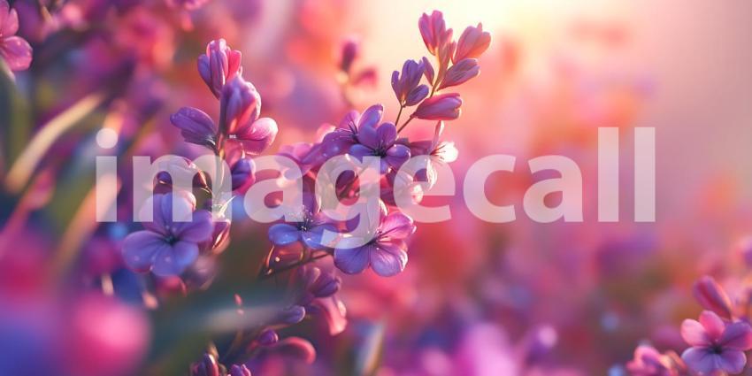 Vibrant Lavender Blossoms CloseUp Macro Photography of Purple Fl