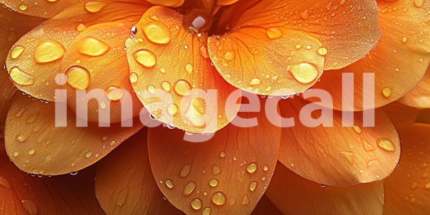 Vibrant Orange Flower Petals CloseUp Texture and Detail